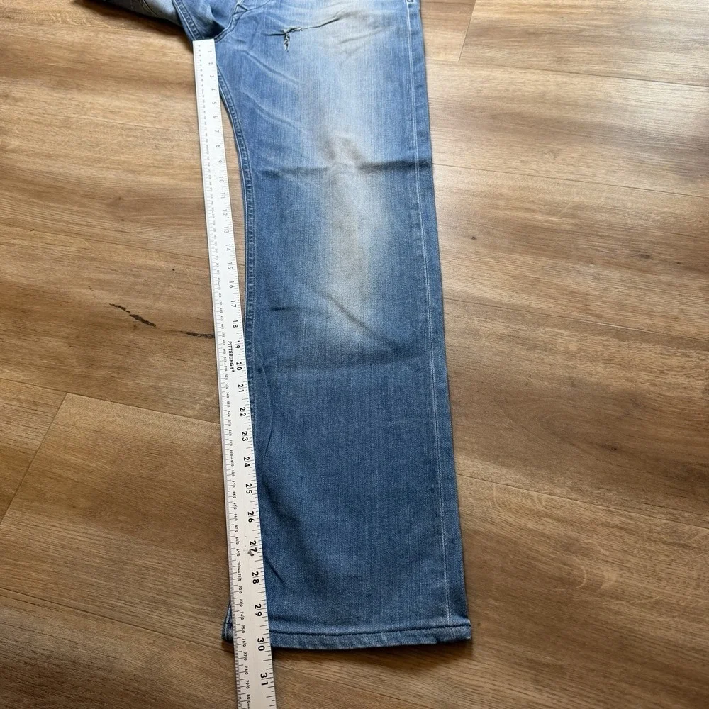 Diesel Heeven Jeans Men‎ 32x32 Blue Straight Leg Stretch Made in Italy Y2K 0R8WD